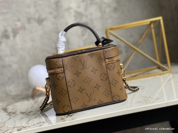 Official oldcobbler VUITTON VANITY PM LOUIS 0718